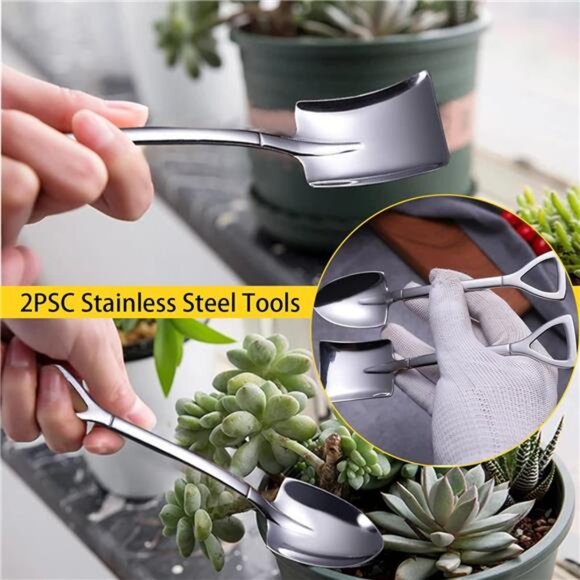 12 Pcs Succulent Tools Set Mini Transplanting Garden Tools Kit for Indoor - Picture 4 of 8